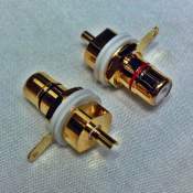 RCA female chassis connector CMC style m1, pair